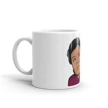 Load image into Gallery viewer, White glossy mug MARIE VAN BRITTAN BROWN